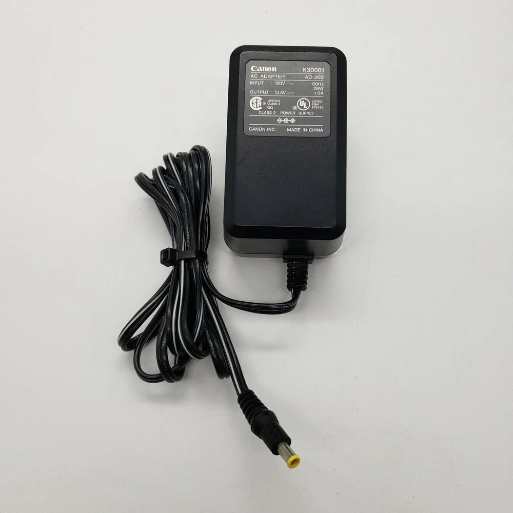 Canon K30081 AC Adapter AD300 Input 120V Output 13.5V Printer Power Supply Great